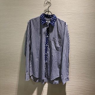 コムデギャルソン(COMME des GARCONS)のコムデギャルソン オムドゥ 14AW ギンガムチェック×ドットシャツ(シャツ)