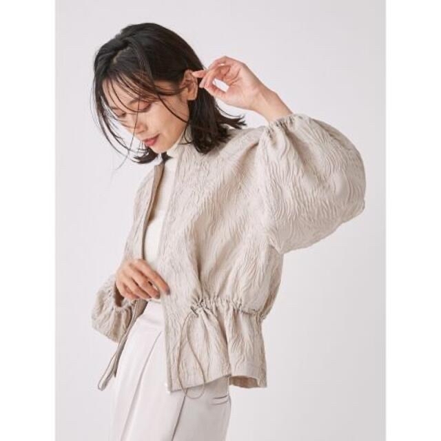 新品未使用】FRAY.I.D ボリュームスリーブドロストブルゾン ブラック
