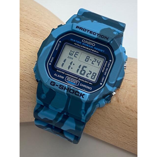 G-SHOCK/ビンテージ/スピード/DW-5600/迷彩/ブルーカモ/箱付/青 | フリマアプリ ラクマ