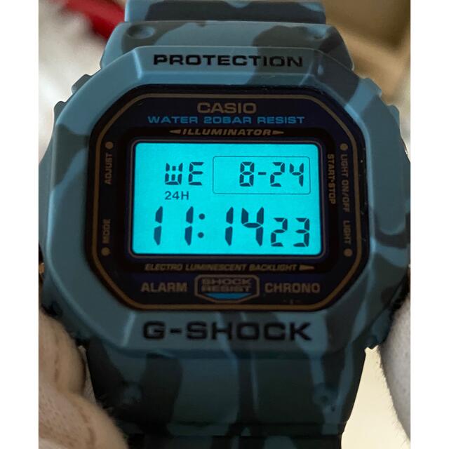 G-SHOCK/ビンテージ/スピード/DW-5600/迷彩/ブルーカモ/箱付/青