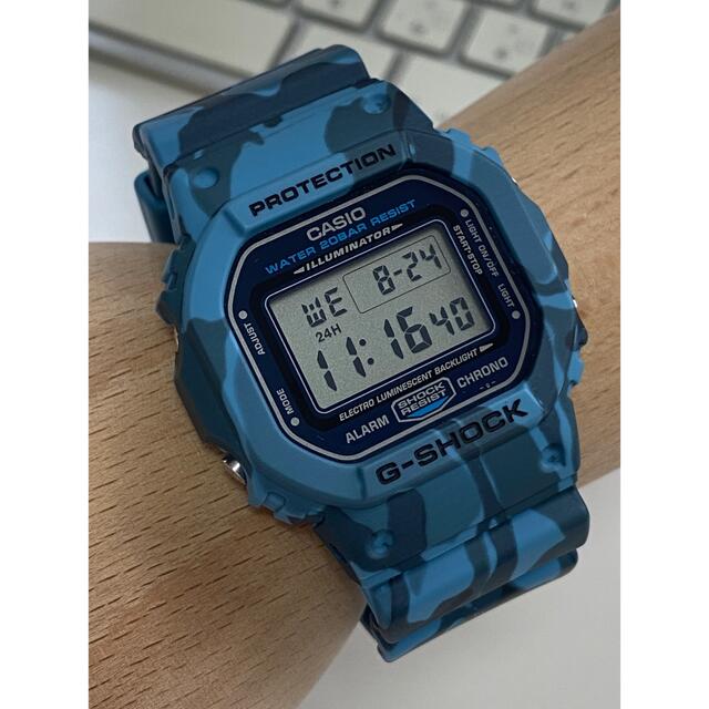 G-SHOCK/ビンテージ/スピード/DW-5600/迷彩/ブルーカモ/箱付/青