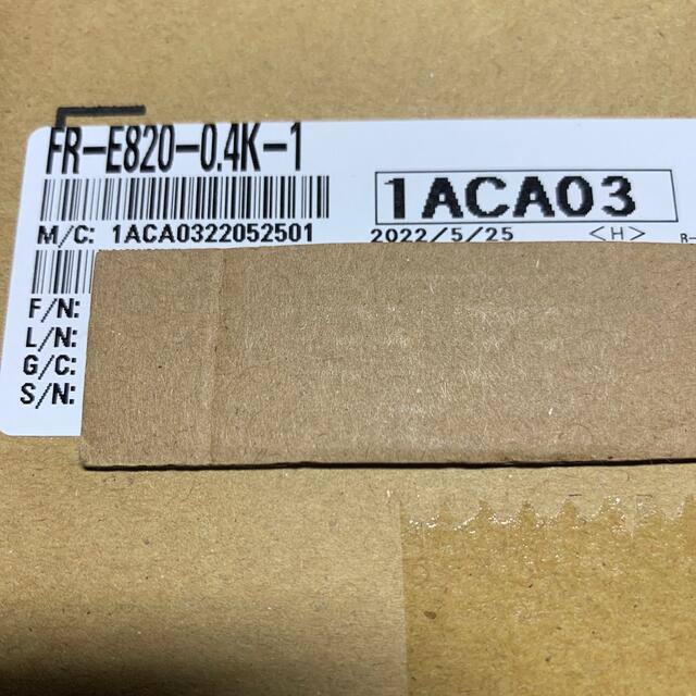 新品未開封 三菱電機 FR-E820-0.4K-1 インバータ 1台 | paymentsway.co