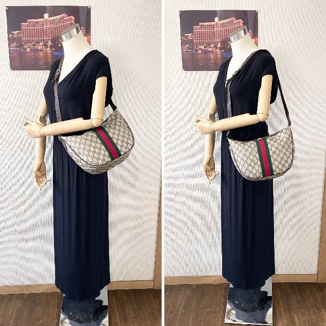 GUCCI - 美品 GUCCI グッチ オールドグッチ ショルダーバッグ シェリーライン
