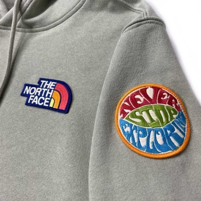 ノースフェイス パーカー US限定 ハーフドームロゴ(XL)緑 181130