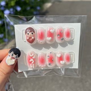 Johnny's(ジャニーズ)のなにわ男子3Dネイルパーツ　ネイルチップも対応可　ジャニヲタネイル ハンドメイドのアクセサリー(ネイルチップ)の商品写真