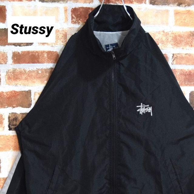 最安値HOT】 STUSSY - ステューシー STUSSY ブルゾン ブラック メンズ