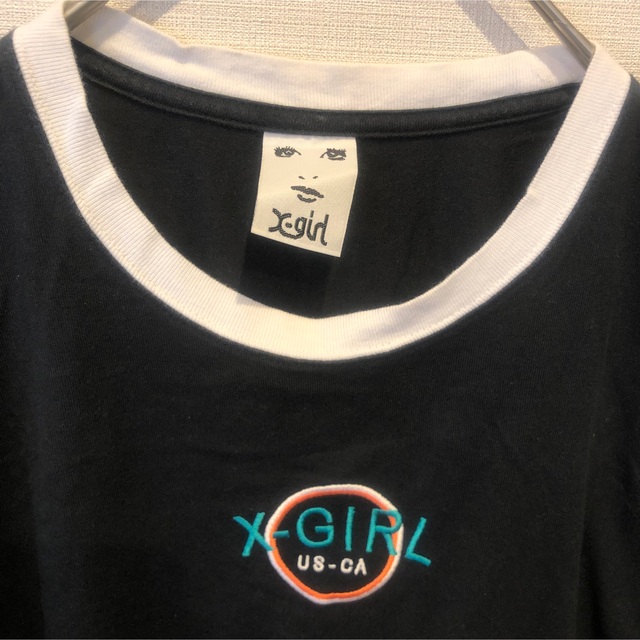 X-girl(エックスガール)のX-girl リンガーTシャツ レディースのトップス(Tシャツ(半袖/袖なし))の商品写真