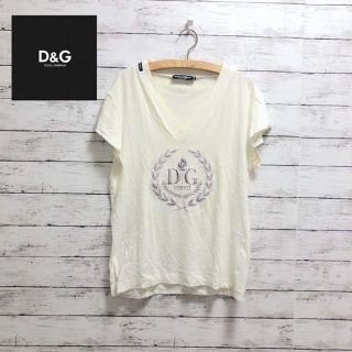 ドルチェ&ガッバーナ(DOLCE&GABBANA) ロゴTシャツ Tシャツ・カットソー 良質トップ ドルチェ&ガッバーナ dolce&gabbana tシャツ mサイズ 半袖 黒 Tシャツ/カットソー(半袖/袖なし)