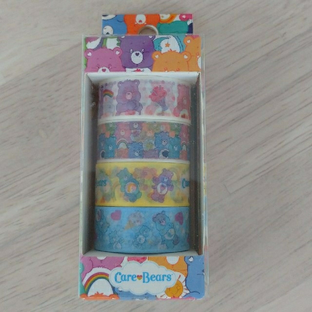 CareBears(ケアベア)のケアベア　マスキングテープ4P ３個セット インテリア/住まい/日用品の文房具(テープ/マスキングテープ)の商品写真