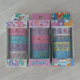 ケアベア(CareBears)のケアベア　マスキングテープ4P ３個セット(テープ/マスキングテープ)