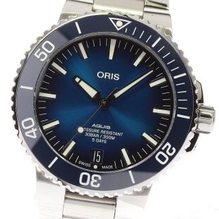 オリス(ORIS)の☆美品★箱・保証書付き【ORIS】オリス アクイス デイト 7763 自動巻き メンズ_701680(腕時計(アナログ))