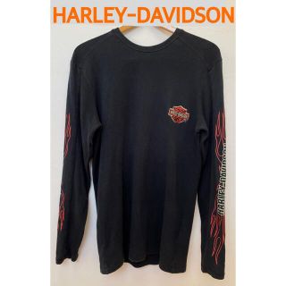 ハーレーダビッドソン(Harley Davidson)のHARLEY-DAVIDSON　ハーレーダビッドソン　ロンT　ブラック　サーマル(Tシャツ/カットソー(七分/長袖))