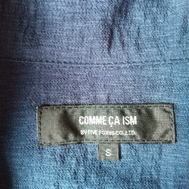 COMME CA ISM(コムサイズム)の【レーヨンシャツ】COMME CA ISM 長袖シャツ トップス ネイビー S メンズのトップス(シャツ)の商品写真