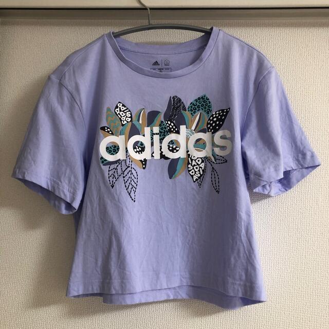 adidas(アディダス)のadidas Tシャツ ショート丈 レディースのトップス(Tシャツ(半袖/袖なし))の商品写真