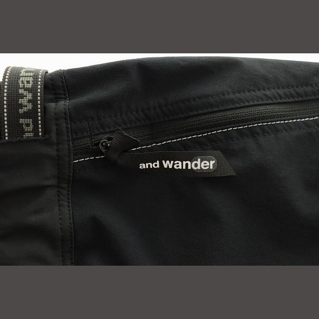 アンドワンダー and wander 22SS トレックショーツ ブラック 4