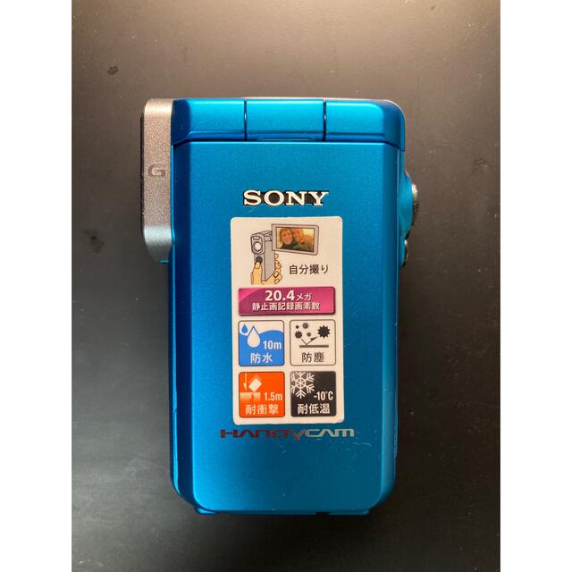 ビデオカメラSony 防水ハンディカムHDR-GW66 ブルー