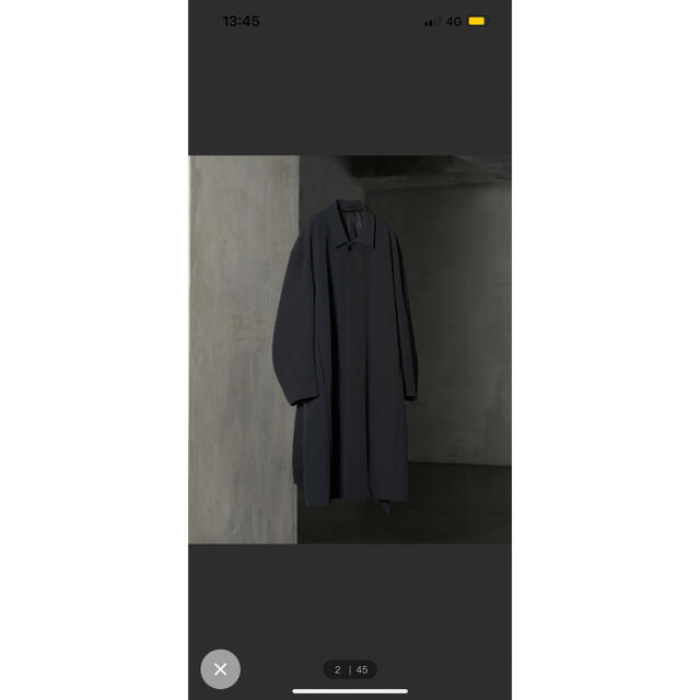 LIDNM(リドム)のATTACHMENT × WYM MINIMAL BAL COLLAR COAT メンズのジャケット/アウター(ステンカラーコート)の商品写真