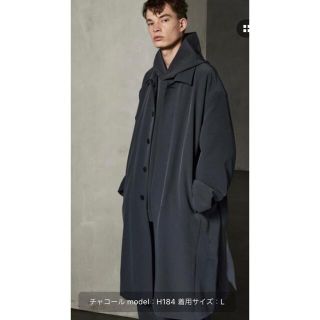 リドム(LIDNM)のATTACHMENT × WYM MINIMAL BAL COLLAR COAT(ステンカラーコート)