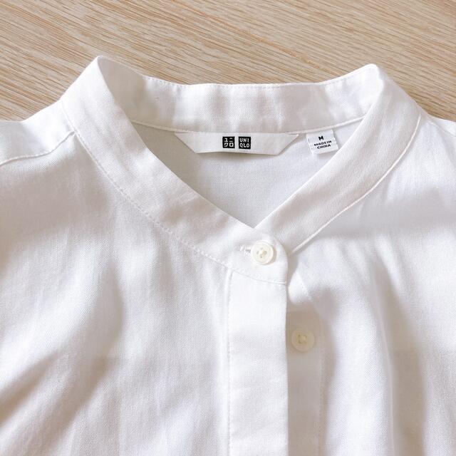 UNIQLO(ユニクロ)のユニクロ レーヨンバンドカラーブラウス レディースのトップス(シャツ/ブラウス(長袖/七分))の商品写真