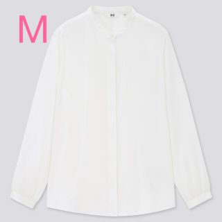 ユニクロ(UNIQLO)のユニクロ レーヨンバンドカラーブラウス(シャツ/ブラウス(長袖/七分))