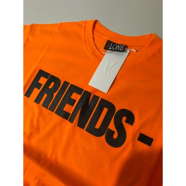 新品 VLONE FRIENDS SS TEE ORANGExBLACK L