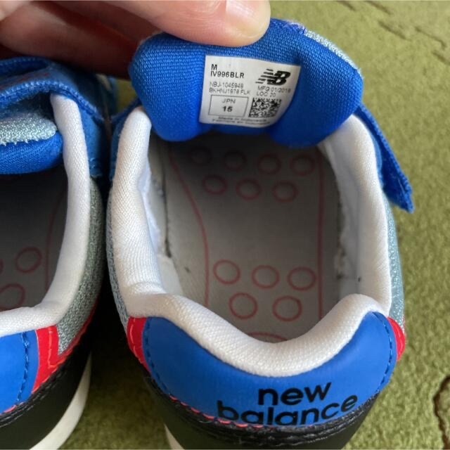 New Balance(ニューバランス)のニューバランス　キッズスニーカー　15センチ キッズ/ベビー/マタニティのキッズ靴/シューズ(15cm~)(スニーカー)の商品写真