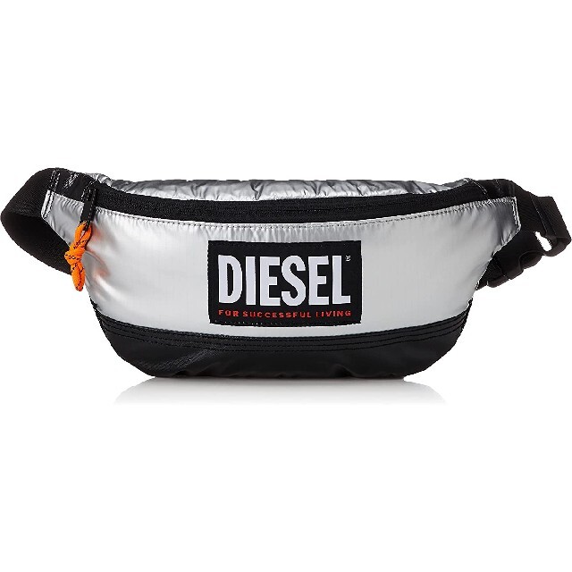 新品未使用】 DIESEL ディーゼル ボディバッグ シルバー ナイロン