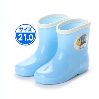 【新品 未使用】キッズ 長靴 ブルー 21.0cm 青 子供用 JWQ01(長靴/レインシューズ)