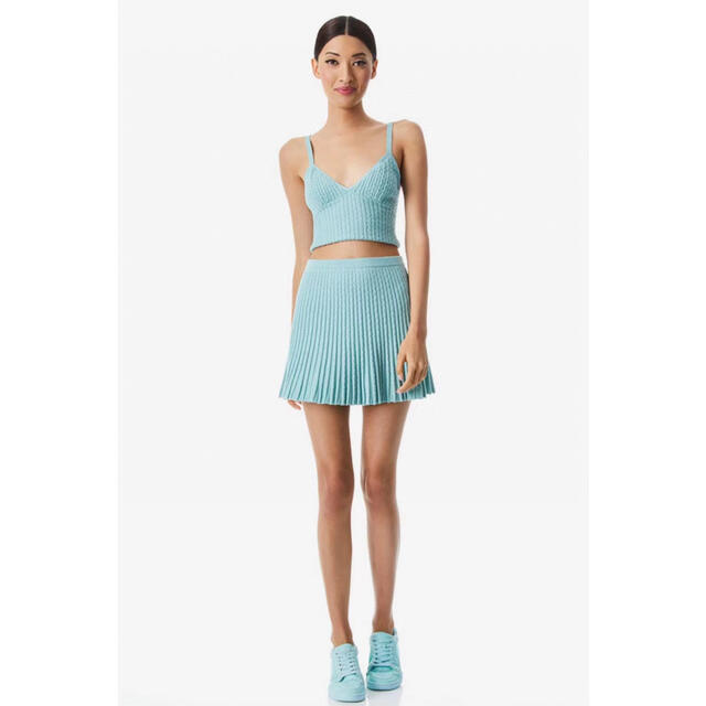 Alice+Olivia(アリスアンドオリビア)の❤️★Alice olive 2022新作新品    ブルー　スカート　オシャレ レディースのスカート(ミニスカート)の商品写真