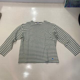 オーシバル(ORCIVAL)の美品ORCIVALオーバーサイズ　バスクシャツ(Tシャツ/カットソー(七分/長袖))