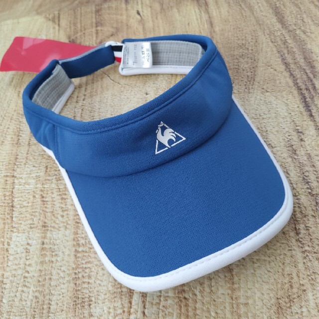 le coq sportif(ルコックスポルティフ)の⭐ルコックスポルティフ　サンバイザー　ブルー スポーツ/アウトドアのゴルフ(その他)の商品写真