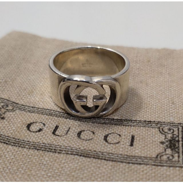 Gucci(グッチ)の★専用★3715 18号 GUCCI インターロッキングG ワイド リング メンズのアクセサリー(リング(指輪))の商品写真