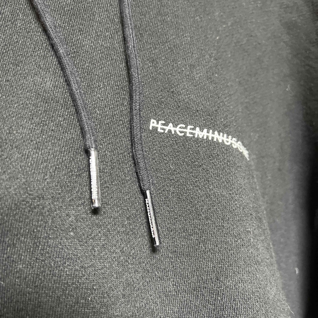 PEACEMINUSONE - PEACEMINUSONE hoodie BLACKの通販 by 🌼's PEACEMINUSONE - PEACEMINUSONE hoodie BLACKの通販 by 🌼's