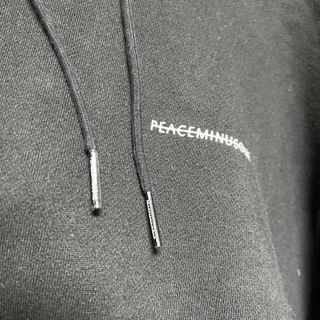 PEACEMINUSONE hoodie  BLACK