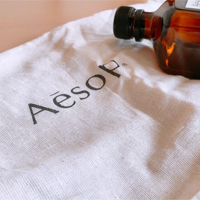 Aesop(イソップ)のAesop イソップ マウスウォッシュ 500ml空き瓶　巾着付き　空きボトル コスメ/美容のオーラルケア(マウスウォッシュ/スプレー)の商品写真