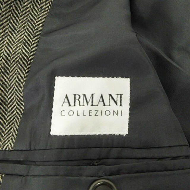 ARMANI COLLEZIONI(アルマーニ コレツィオーニ)のアルマーニ コレツィオーニ テーラードジャケット ヘリンボーン 50R グレー メンズのジャケット/アウター(テーラードジャケット)の商品写真