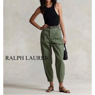 ポロラルフローレン(POLO RALPH LAUREN)のポロラルフローレン コットンヘリボーンクロップドパンツ(クロップドパンツ)