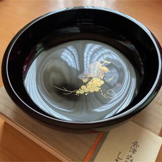 会津塗  溜塗ぶどう蒔絵 菓子鉢(食器)