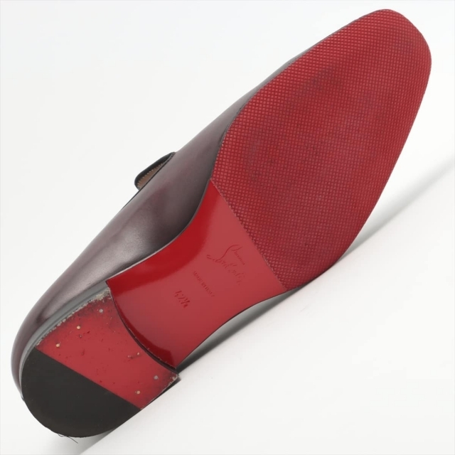 最も クリスチャンルブタン Louboutin Christian レザー ローファー メンズ ボルドー 1 2 42 その他 Facturasrapidasec Com
