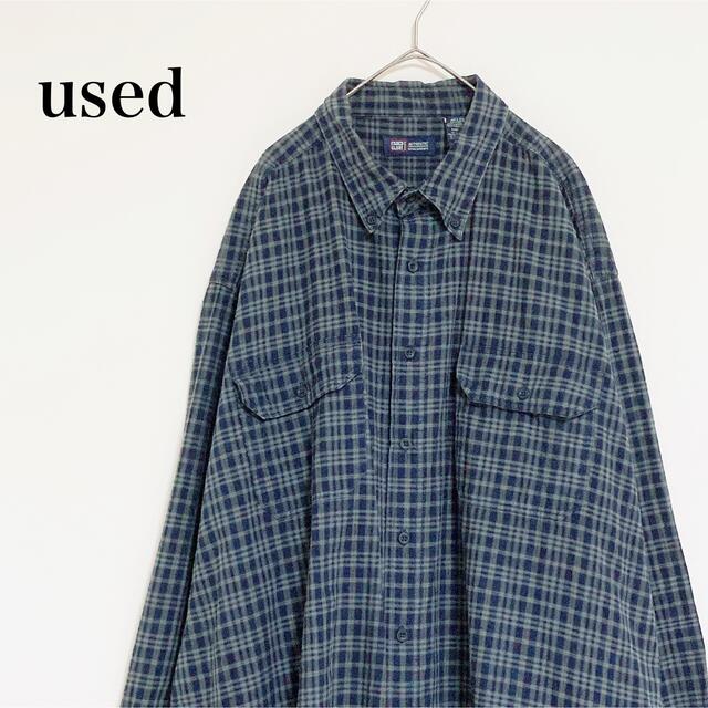 FADED GLORY check L/S shirt 2XL