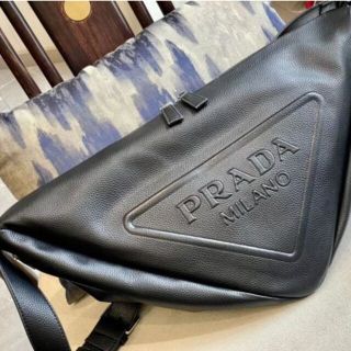 PRADA - PRADA プラダ トライアングル ヴィッテロダイノレザーバッグ