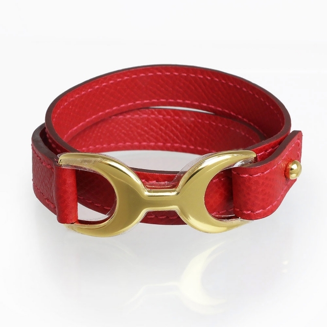品質が Hermes - HERMES(新品・未使用品) 箱付 □Q刻印 赤 レッド