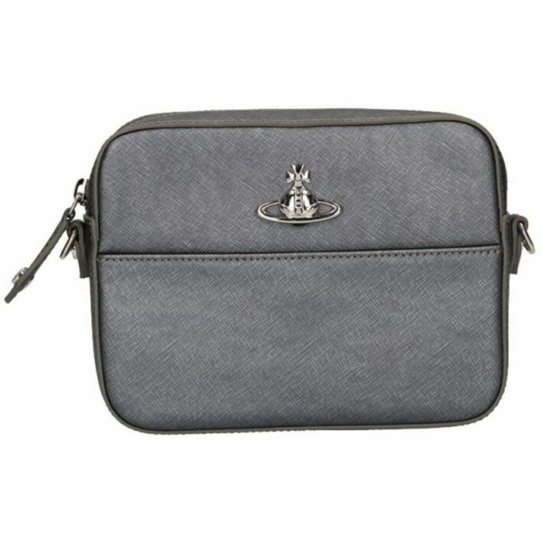 ヴィヴィアン ウエストウッド Vivienne Westwood ショルダーバッグ 43030064-SAFFIANO ANTHRACITEレザーサイズ