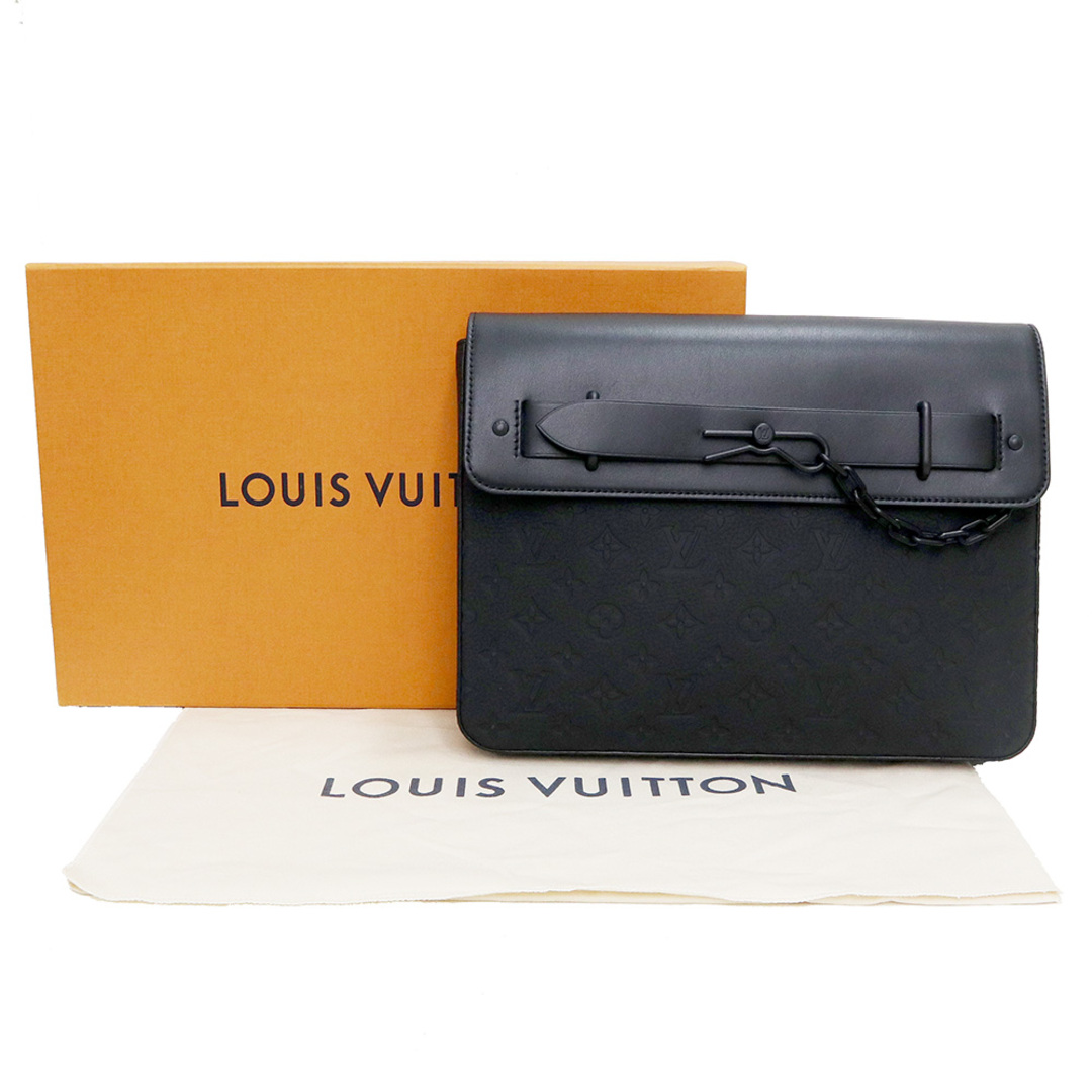 ルイ ヴィトン モノグラム ポシェット スティーマー クラッチバッグ トリヨンレザー ブラック 黒 M80140 LOUIS VUITTON（新品・未使用品）