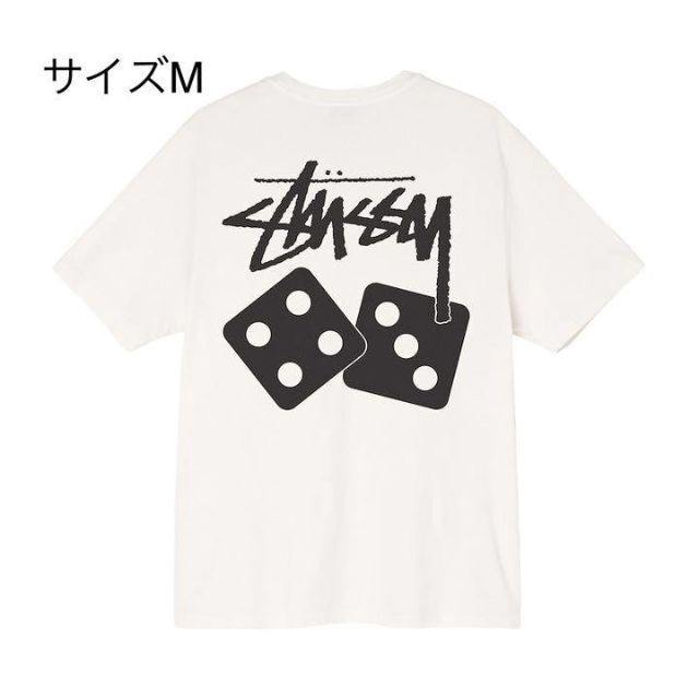 メンズ【新品】stussy Tシャツ　サイズM ホワイト
