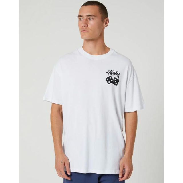 STUSSY(ステューシー)の【新品】stussy Tシャツ　サイズM ホワイト メンズのトップス(Tシャツ/カットソー(半袖/袖なし))の商品写真