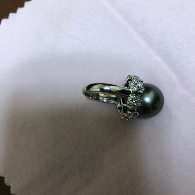 黒真珠　キズありです。 レディースのアクセサリー(リング(指輪))の商品写真