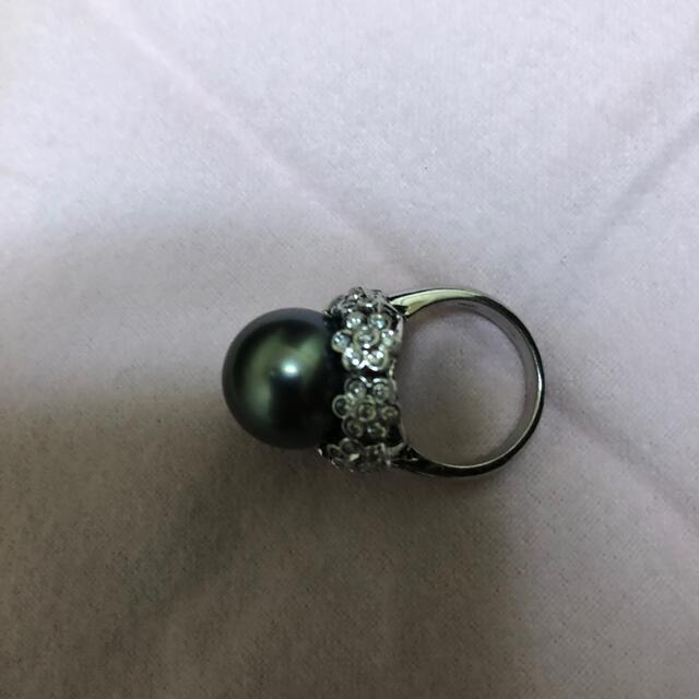 黒真珠　キズありです。 レディースのアクセサリー(リング(指輪))の商品写真
