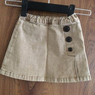 mou jon jon - ムージョンジョン 95cm デニムスカート キノコ 刺繍