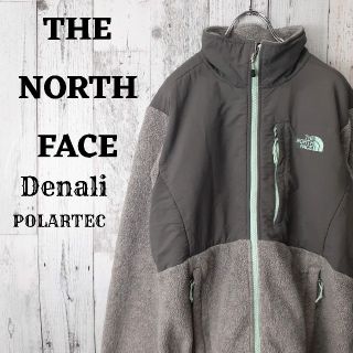 ザノースフェイス(THE NORTH FACE)のUS規格ノースフェイスデナリジャケット刺繍ロゴS青グレー水色(ブルゾン)